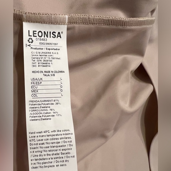 Leonisa Seamless Beige Shapewear Bodysuit - Picture 3 of 6